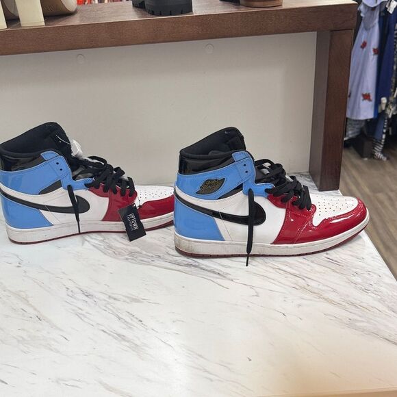 Nike Kids Red, Black, and White Sneakers
